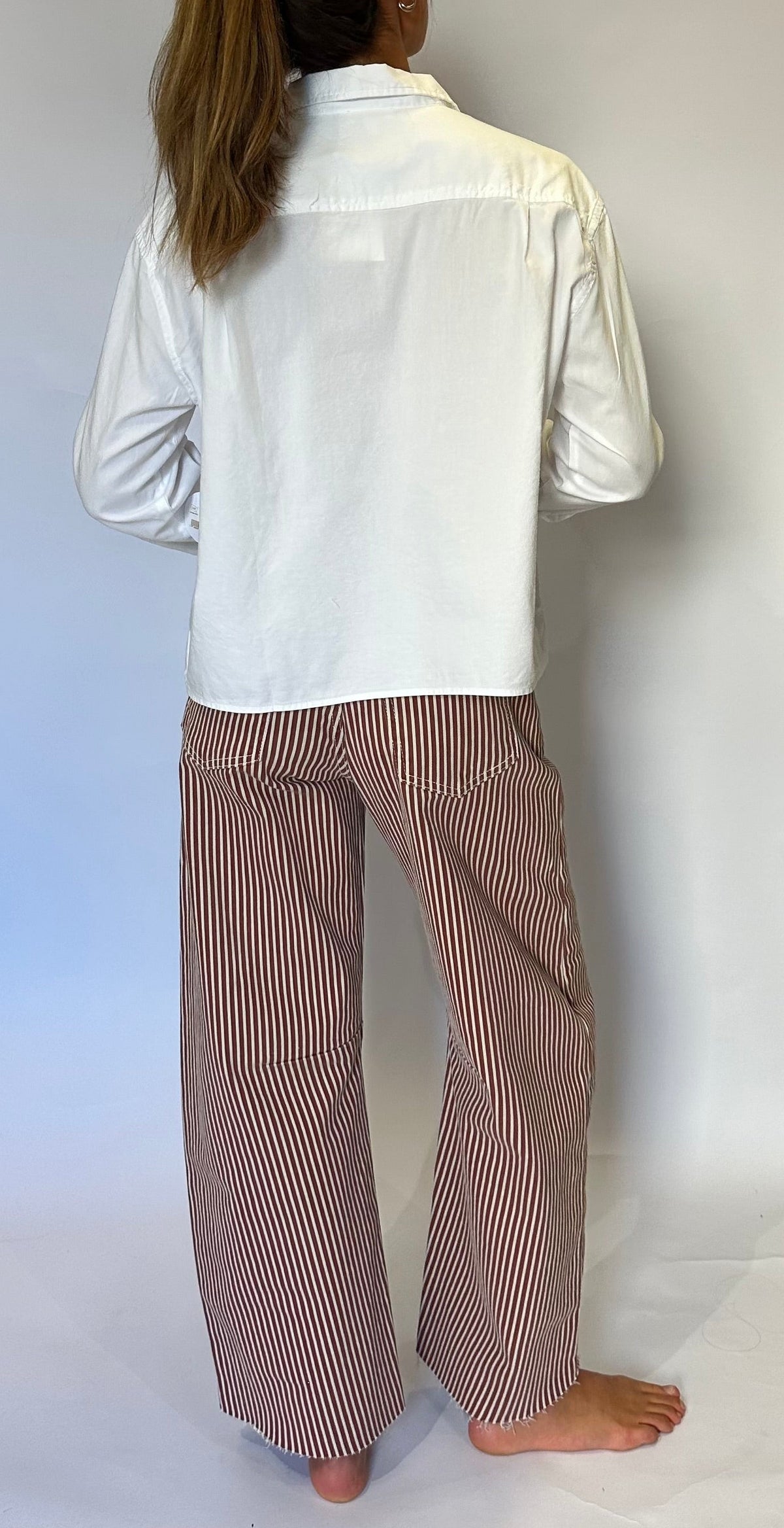 Raw Hem Barrel Jean