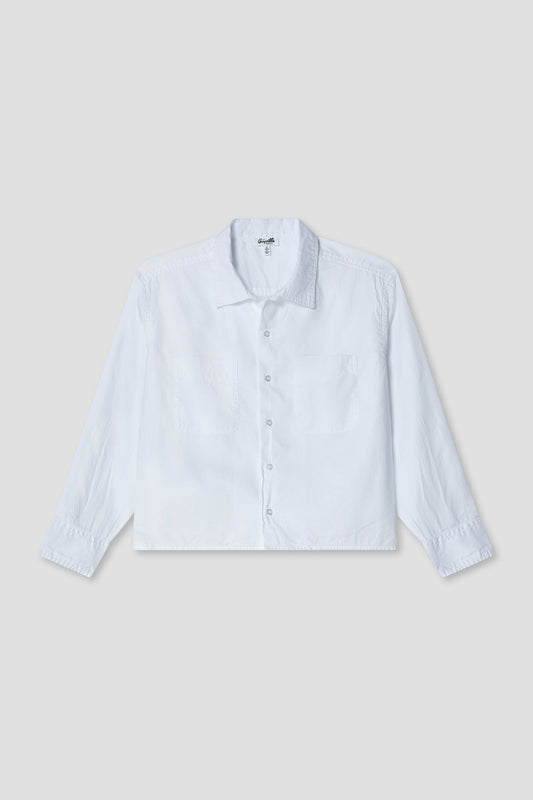 L/s Boxy Oxford Shirt - White