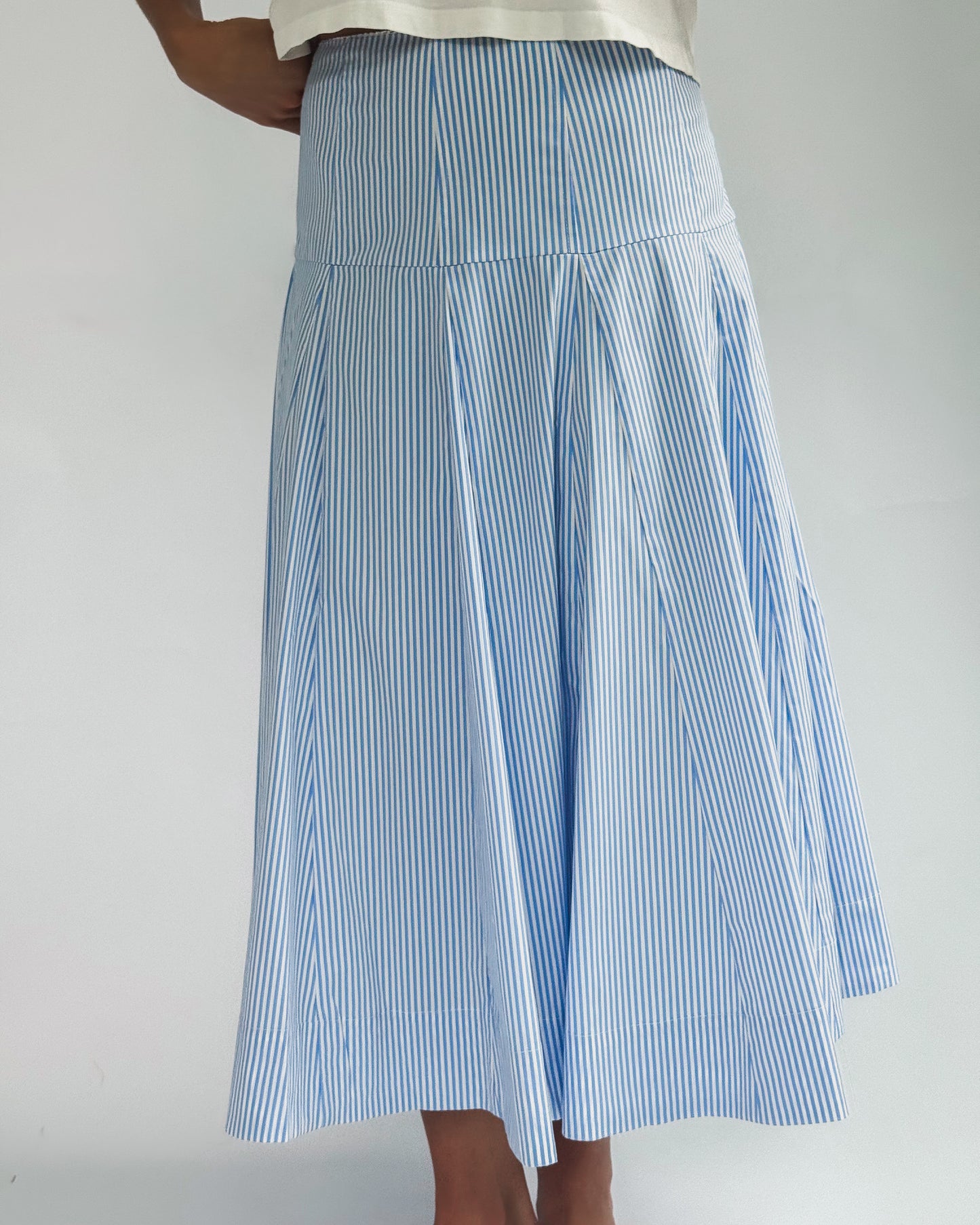 Flowy Stripe Maxi Skirt