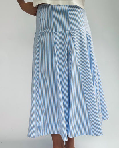 Flowy Stripe Maxi Skirt