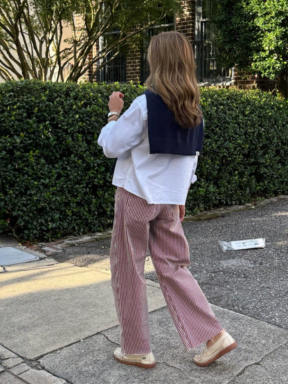 Raw Hem Barrel Jean