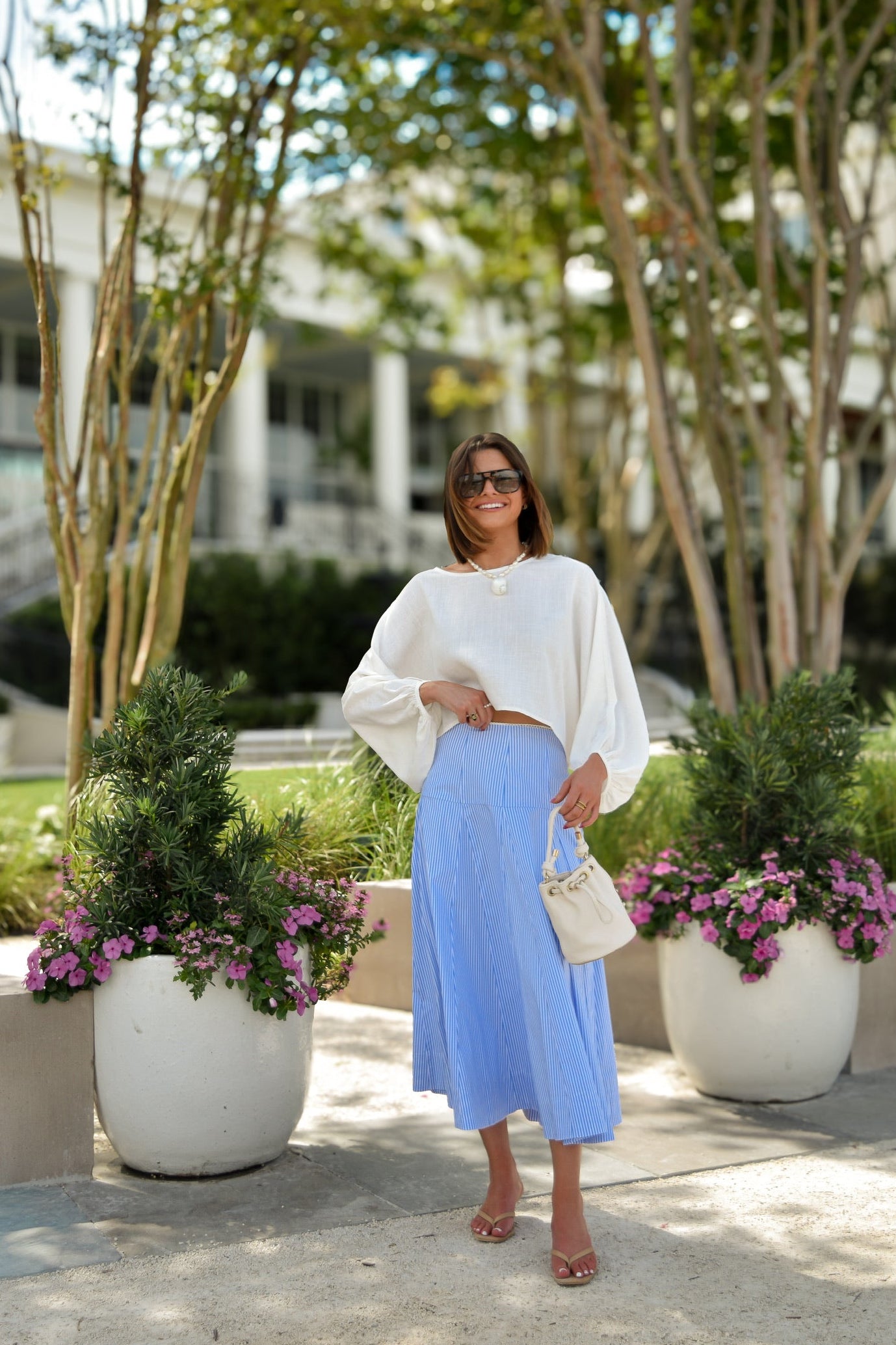 Linen Cropped Long Sleeve