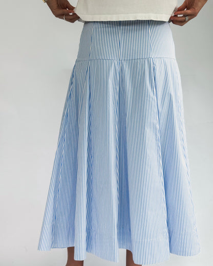 Flowy Stripe Maxi Skirt