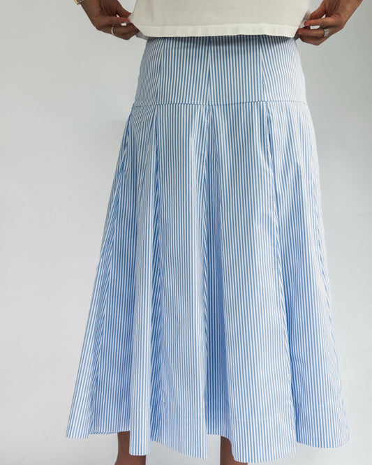 Flowy Stripe Maxi Skirt