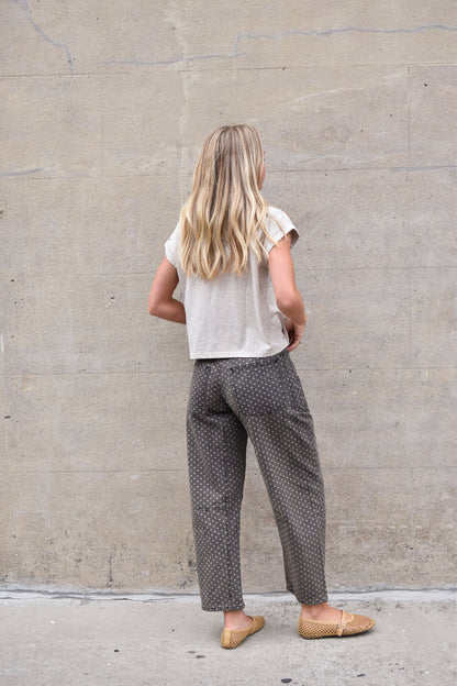 Polka Dot Barrel Pants