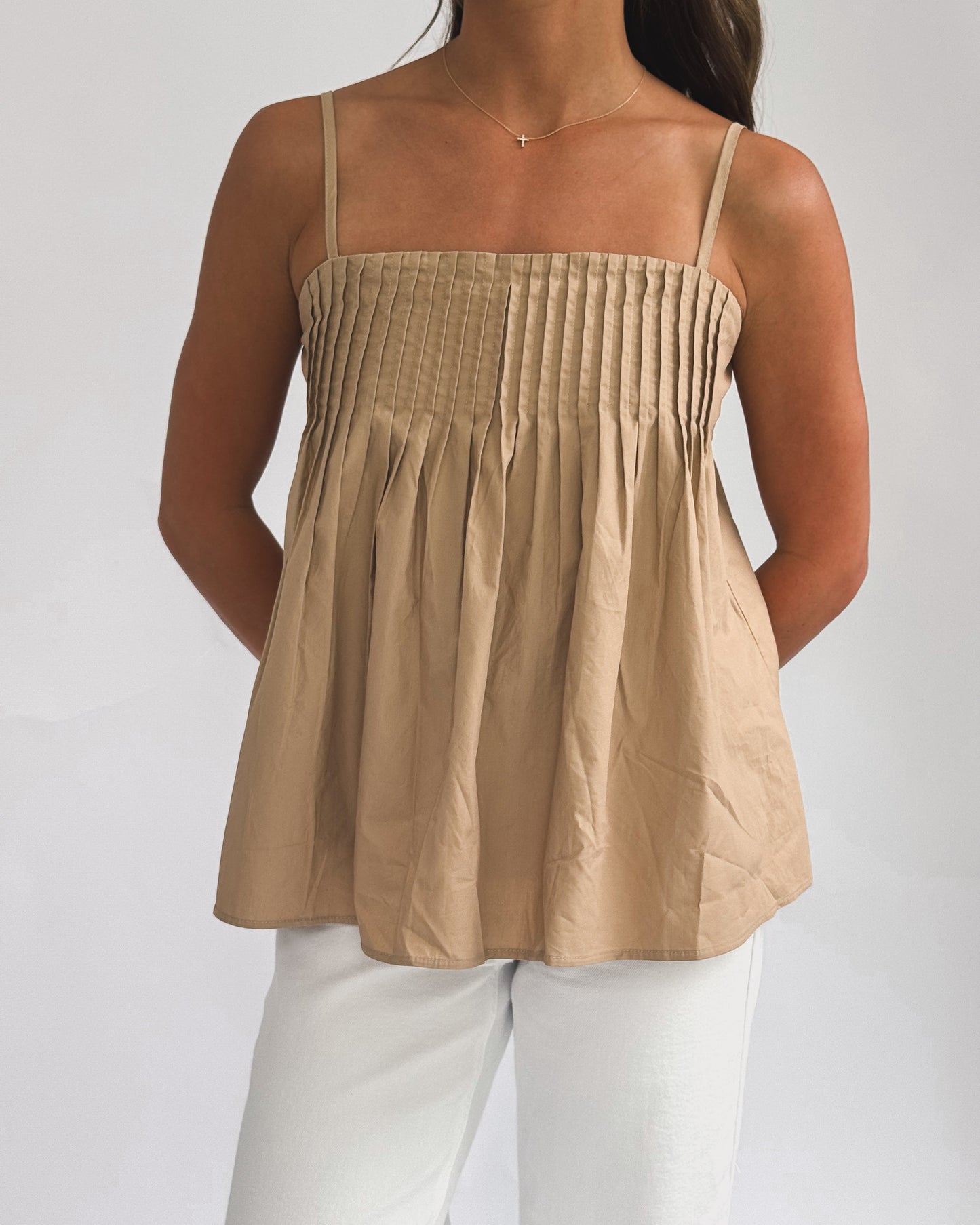 Pleated Tank Top