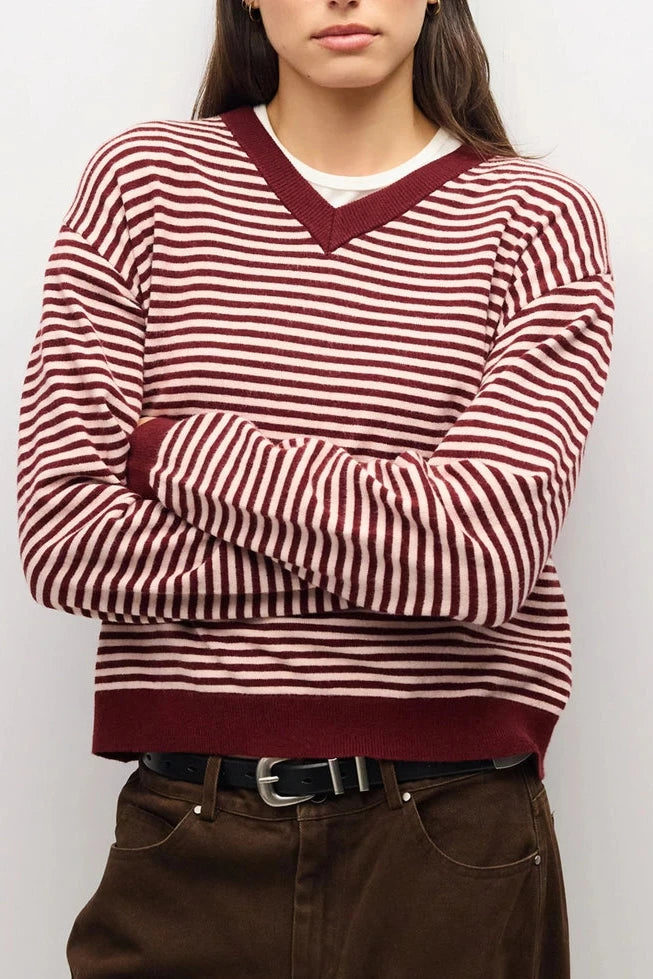 The Beatrice - Burgundy-pink